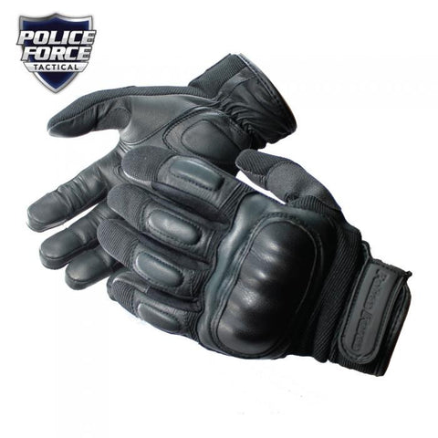 Police Force Hard Knuckle Tactical Gloves L