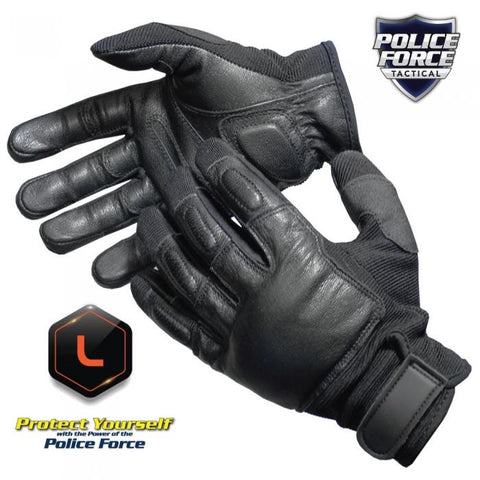 Police Force Tactical SAP Gloves- Large