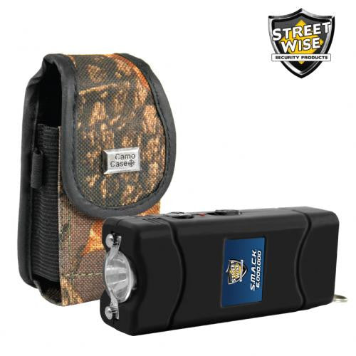 SMACK 6,000,000* Stun Gun Black w- Deluxe Holster