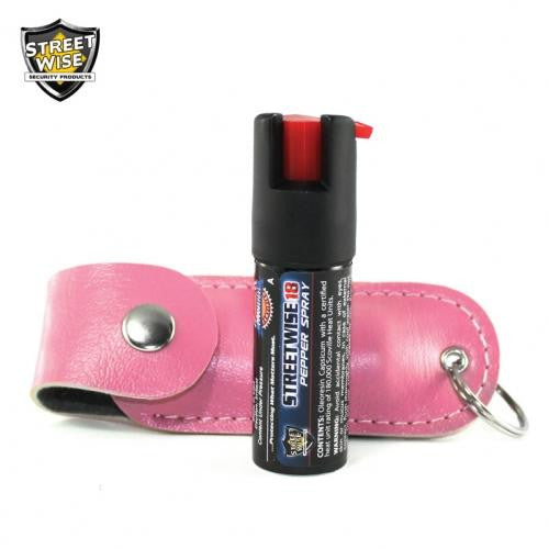 Lab Certified Streetwise 18 Pepper Spray, 1-2 oz. Soft case PINK