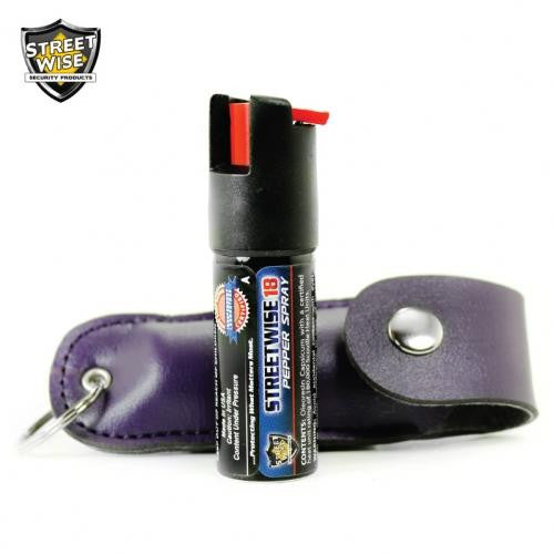 Lab Certified Streetwise 18 Pepper Spray, 1-2 oz. Soft case PURPLE