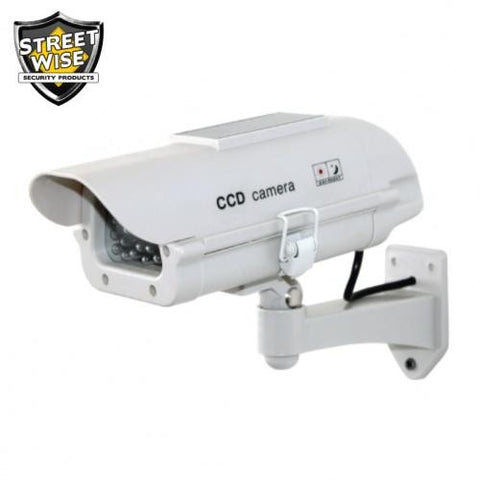Dummy Camera in Outdoor Housing W Solar Powered Light